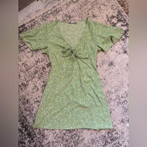 Zara Green Floral Dress